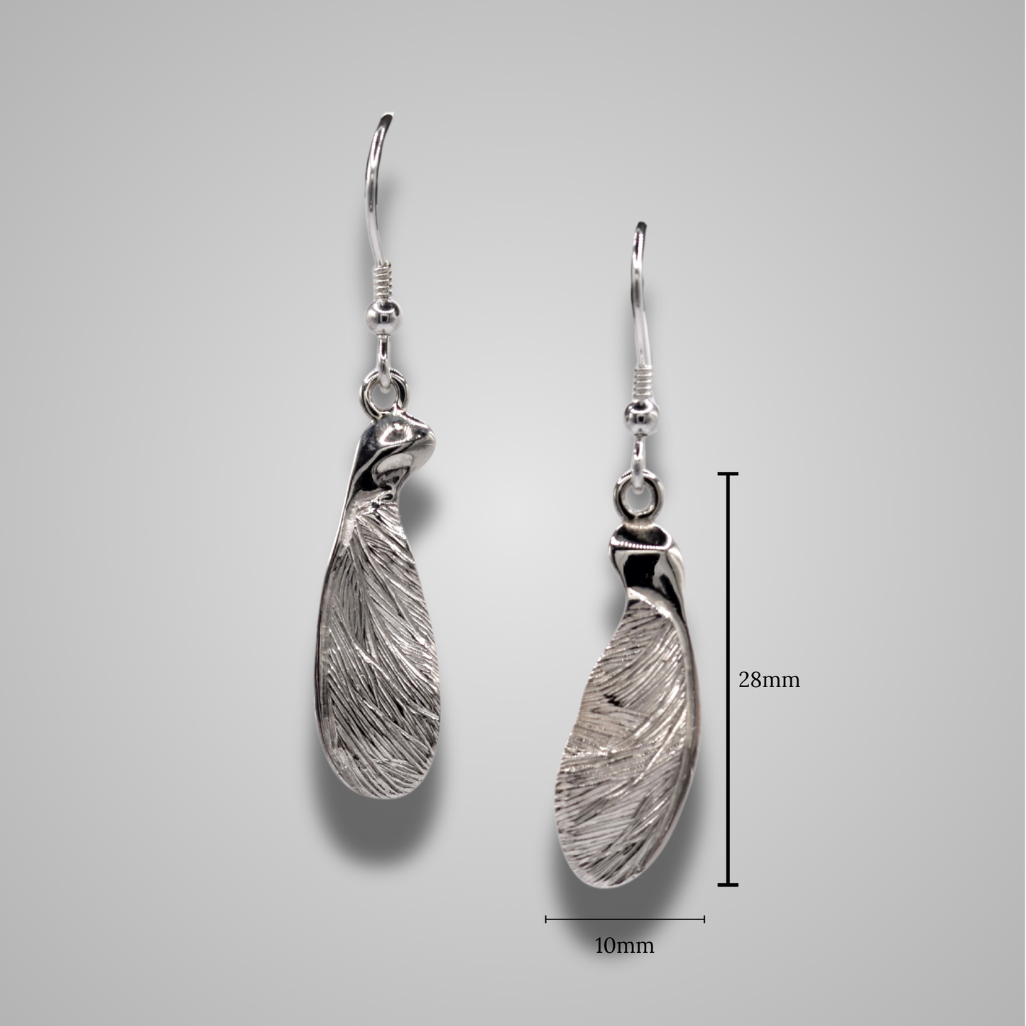 Half Sycamore Drop Earrings (Large)