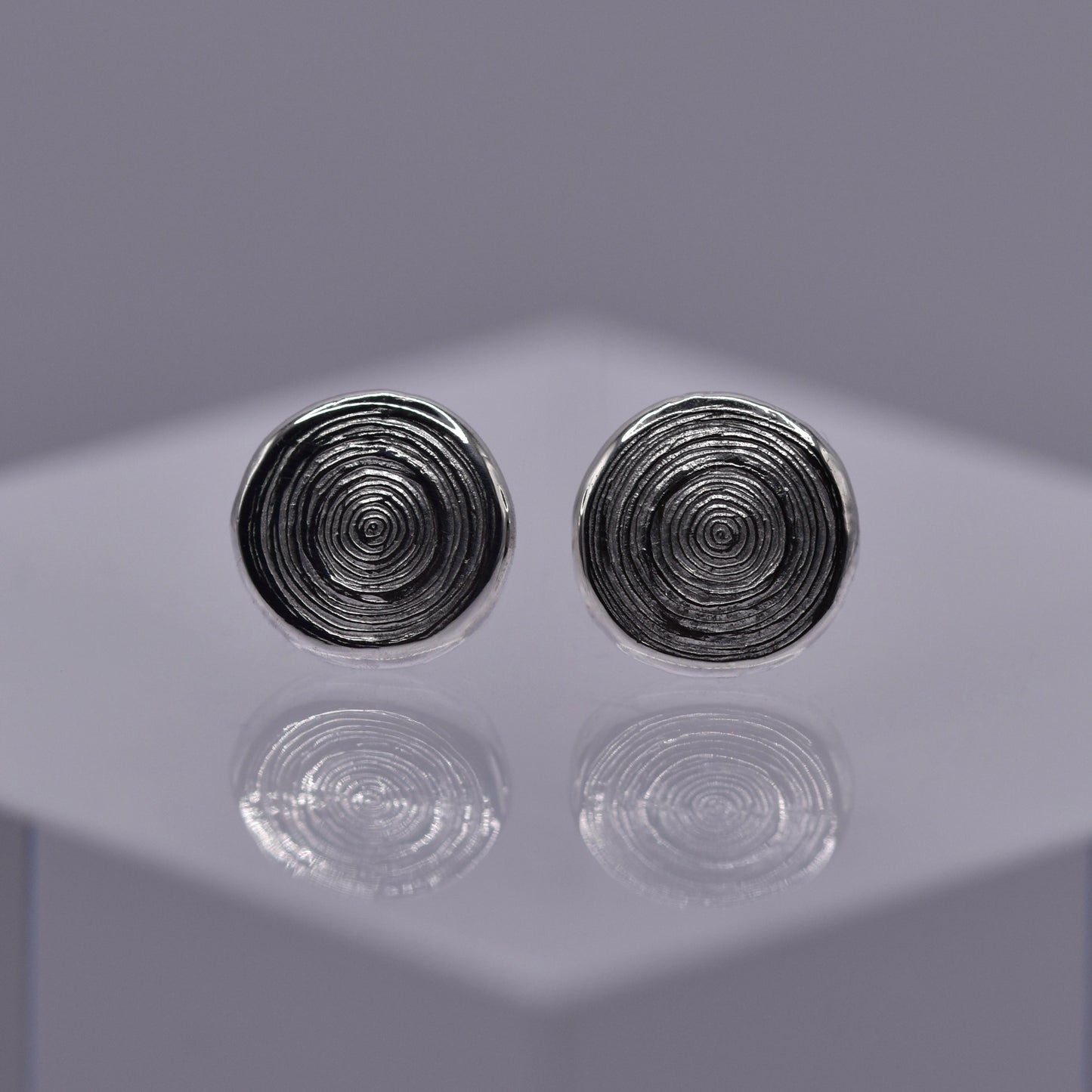 Tree Rings Earrings (Medium)