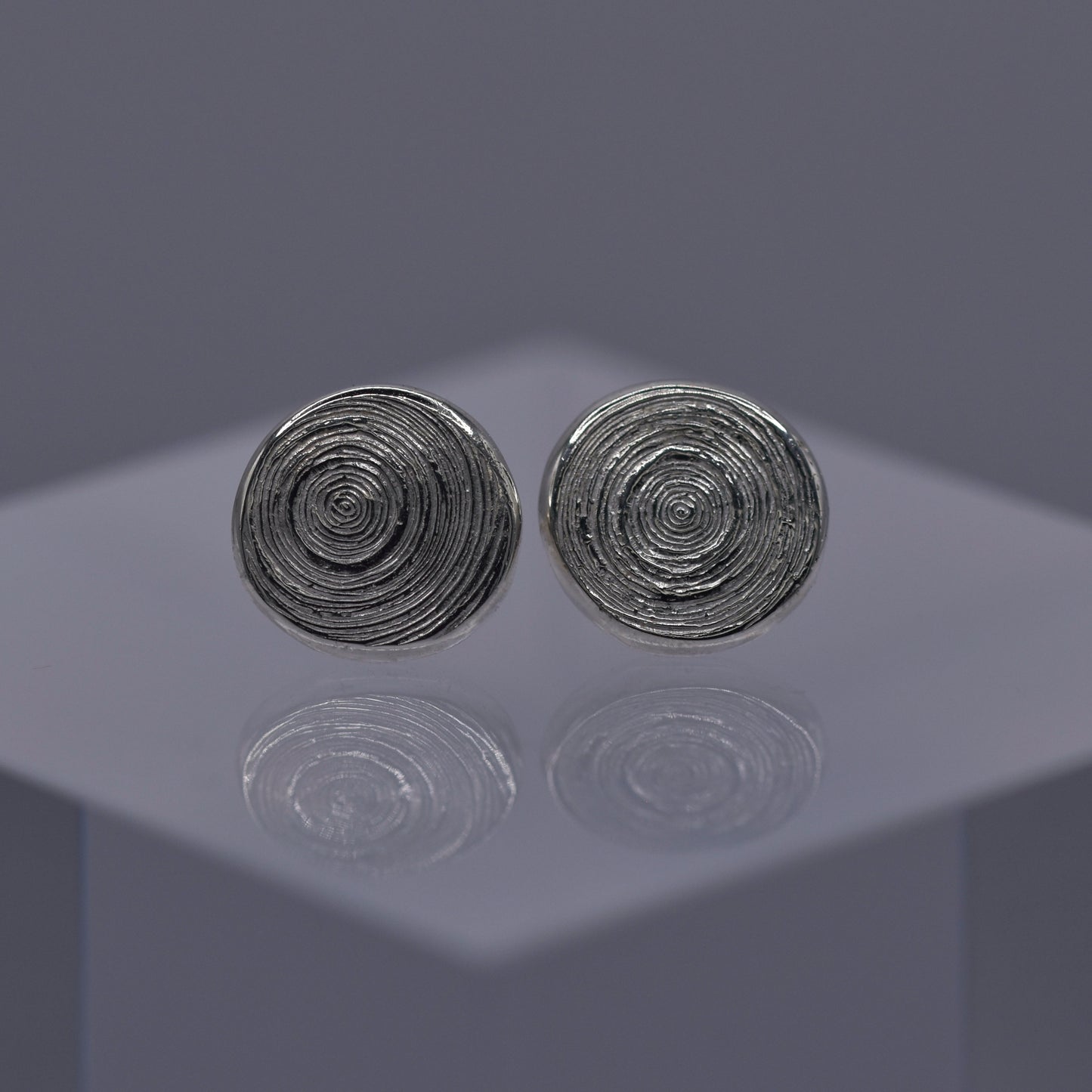 Tree Rings Stud Earrings (Large)