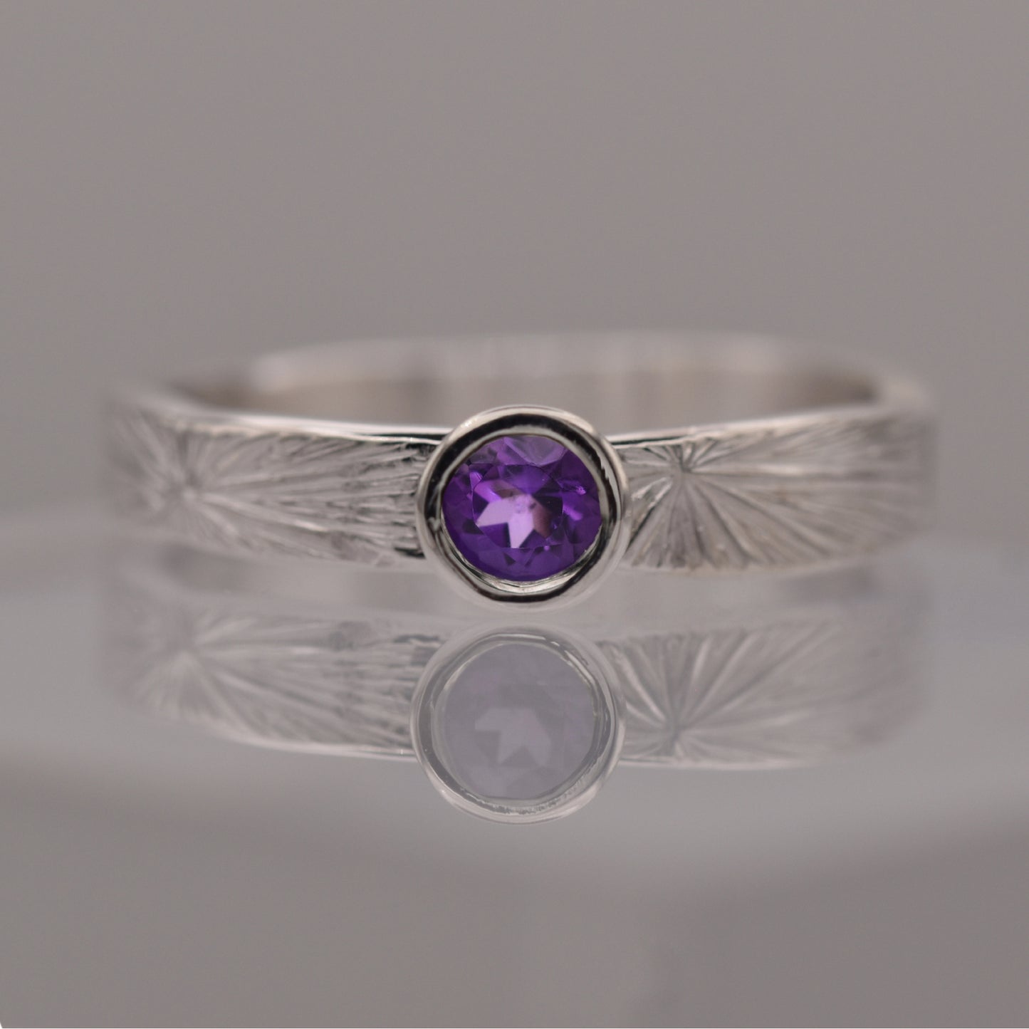 Amethyst Radiate Ring