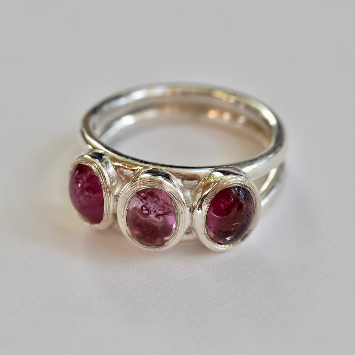 Three Tone Tourmaline Ring