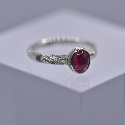 Engraved Tourmaline Ring