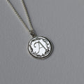 Hand Engraved Initial Pendant