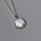 Hand Engraved Initial Pendant