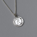 Hand Engraved Initial Pendant
