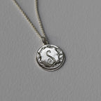 Hand Engraved Initial Pendant