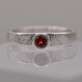 Garnet Tree Rings Ring