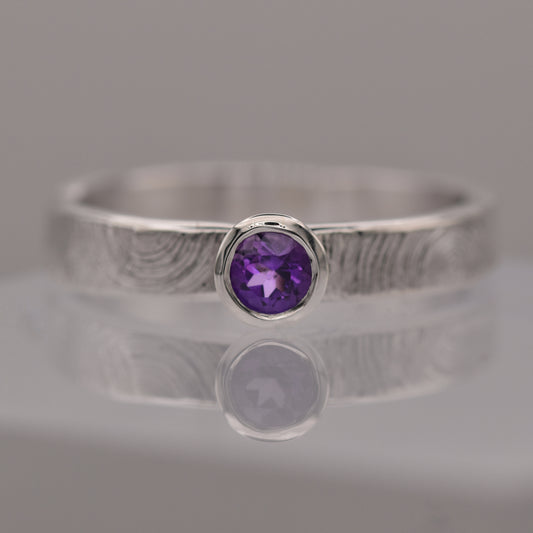 Amethyst Tree Rings Ring