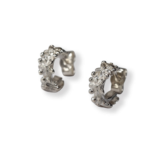 Forget-Me-Not Cuff Earrings (Small)