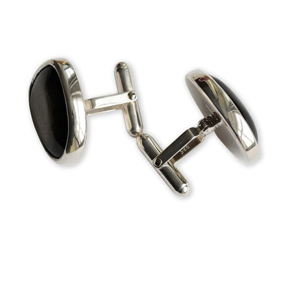 Gold Sheen Obsidian Cufflinks