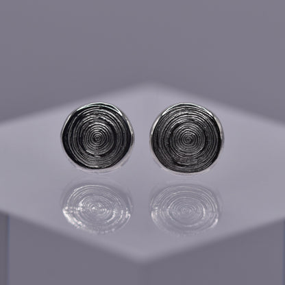 Tree Rings Earrings (Medium)