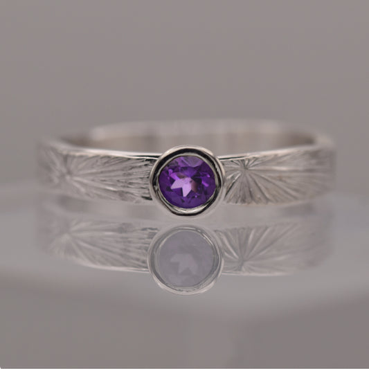 Amethyst Radiate Ring