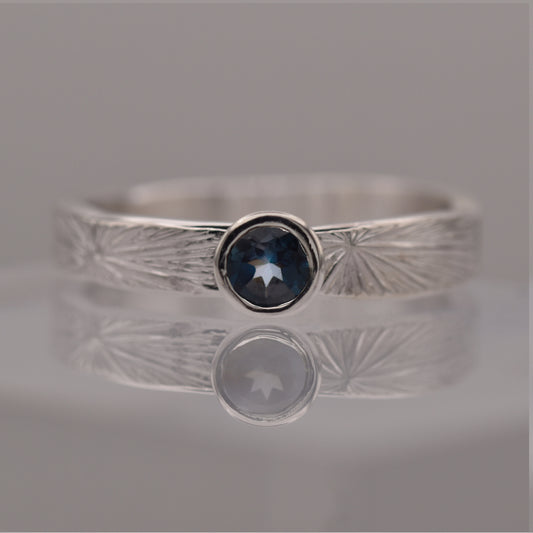 London Blue Topaz Radiate Ring