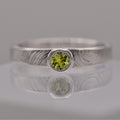 Peridot Tree Rings Ring