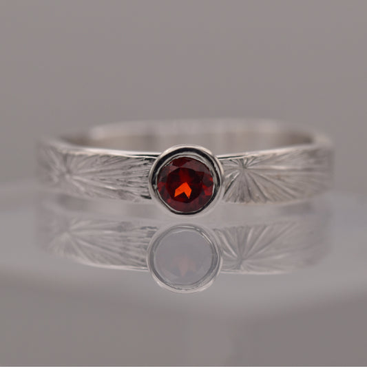Garnet Radiate Ring
