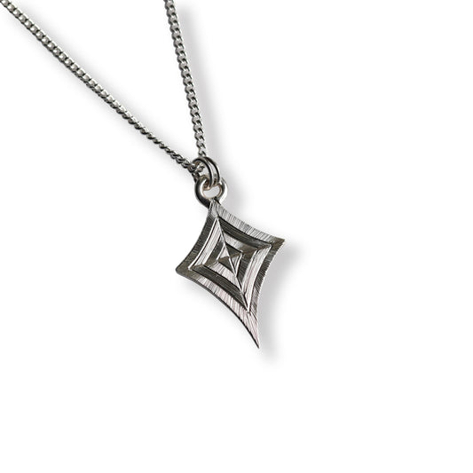Kite Layered Hand Engraved Pendant
