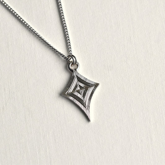 Kite Layered Hand Engraved Pendant