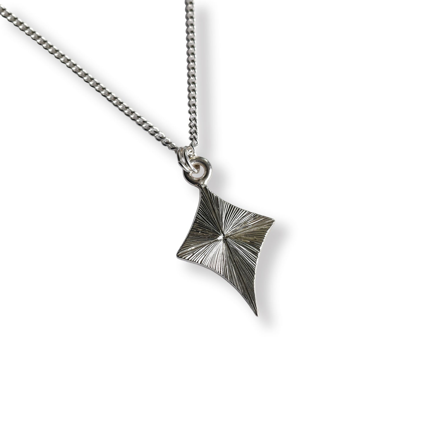 Kite Light Burst Hand Engraved Pendant