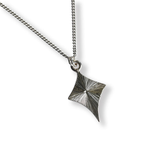 Kite Light Burst Hand Engraved Pendant