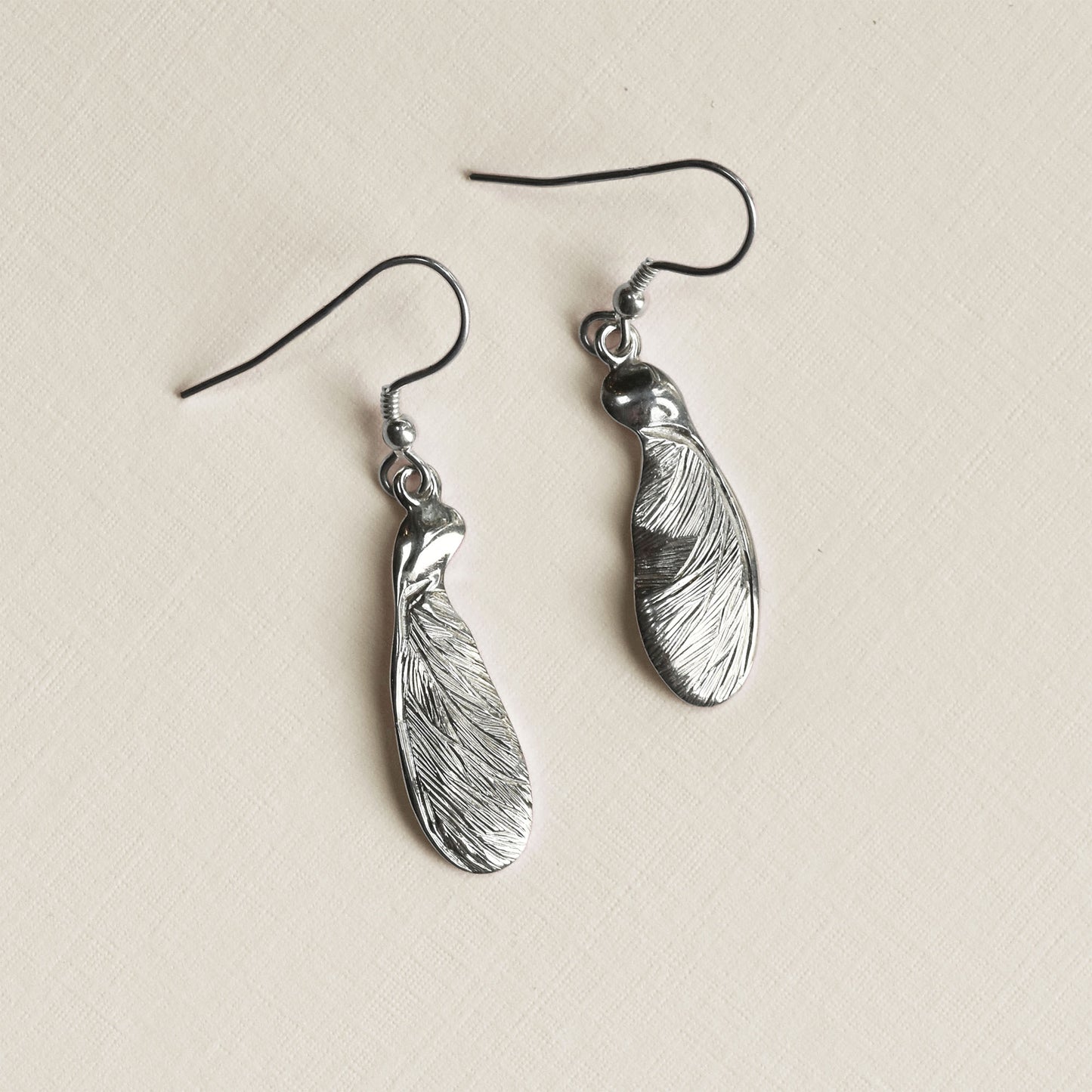 Half Sycamore Drop Earrings (Large)