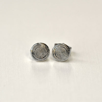 Tree Rings Stud Earrings (Small)
