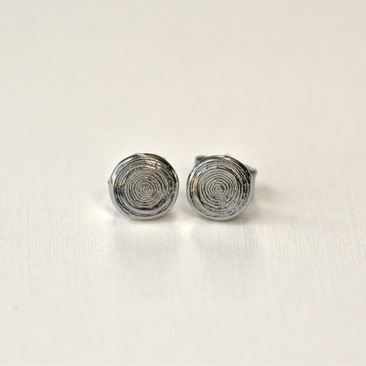 Tree Rings Stud Earrings (Small)