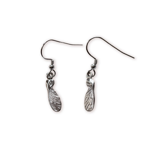 Half Sycamore Drop Earrings (Medium)