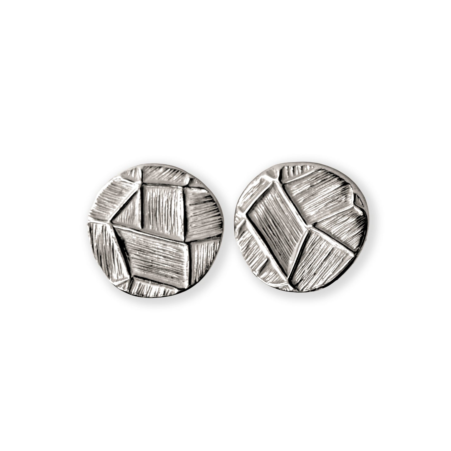 Quadrilateral Stud Earrings (Large)